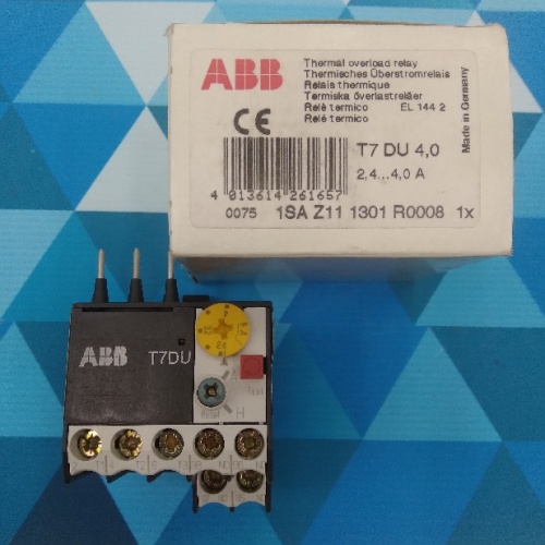ABB Тепловое реле T7 DU 4.0 (2,4 ...4,0 A)  для контакторов типа B6, B7 (1SAZ111301R0008)