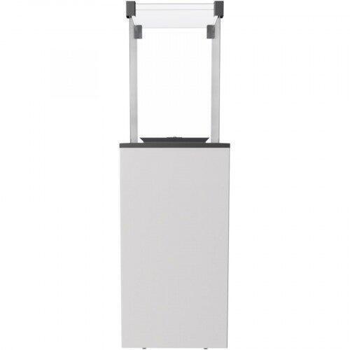 Газовый уличный обогреватель мощностью 8-10 кВт Kratki PATIO/M/G31/37MBAR/B - белое стекло, с ручным