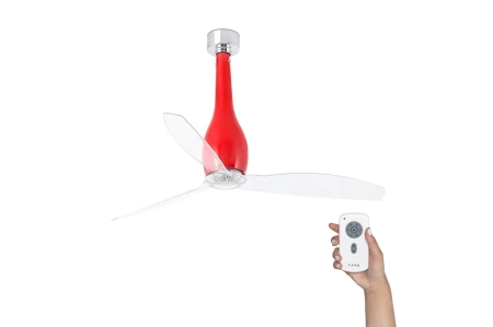 Потолочный вентилятор Faro Eterfan Red Shiny Transparent DC 32005