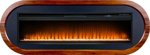 Каминокомплект Ellipse - Орех ноче с очагом Vision 60 LED (Royal Flame)