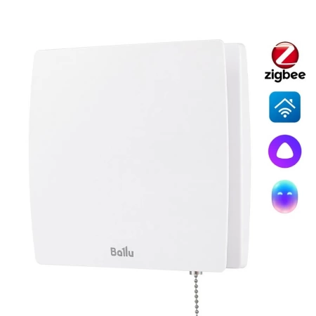 Вентилятор вытяжной Ballu BAF-SL 100 VP с обратным клапаном и тяговым выключателем