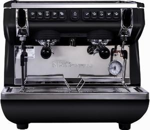 КОФЕМАШИНА РОЖКОВАЯ NUOVA SIMONELLI APPIA LIFE COMPACT 2 GR V 220V ВЫСОКАЯ ГРУППА АВТОМАТ ЧЕРНАЯ