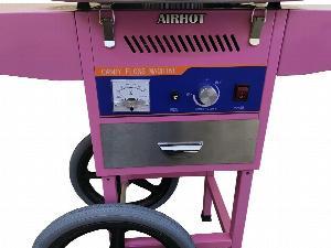 АППАРАТ ДЛЯ САХАРНОЙ ВАТЫ AIRHOT CF-3 С ТЕЛЕЖКОЙ РОЗОВЫЙ