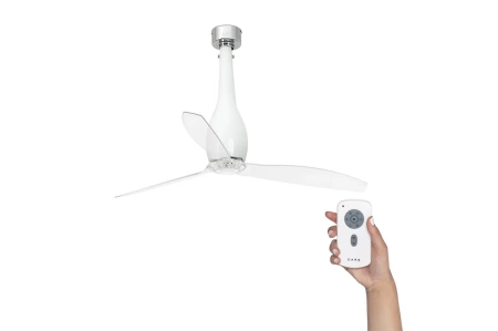 Потолочный вентилятор Faro Eterfan White Shiny Transparent DC 32000