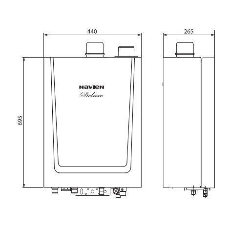 Настенный газовый котел Navien Deluxe - 40k White