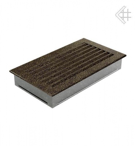 Вентиляционная решетка для камина Kratki 17x30 FRESH черная латунь пористая 30CZ/FRESH