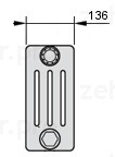 Стальной трубчатый радиатор 4-колончатый Zehnder Charleston 4200/12 №1270 3/4" RAL 9016