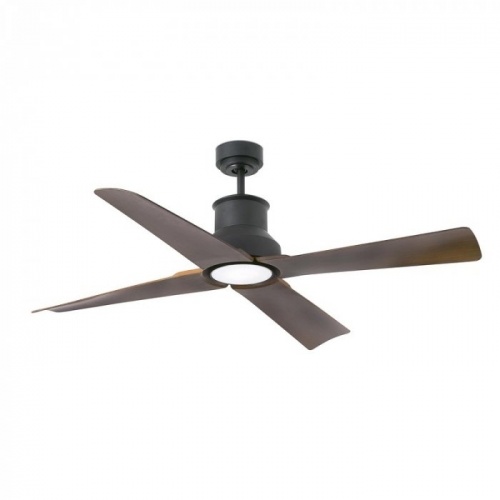 Вентилятор с подсветкой Faro Winche Marron 1L