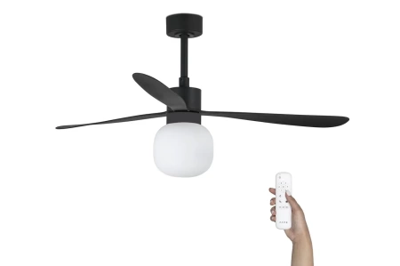 Люстра вентилятор Faro Amelia L Ball Led Black DC 33761-26