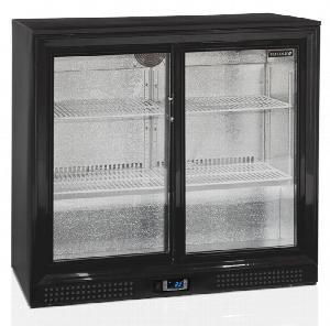 ШКАФ ХОЛОДИЛЬНЫЙ СО СТЕКЛОМ TEFCOLD DB201S БАРНЫЙ ЧЕРНЫЙ