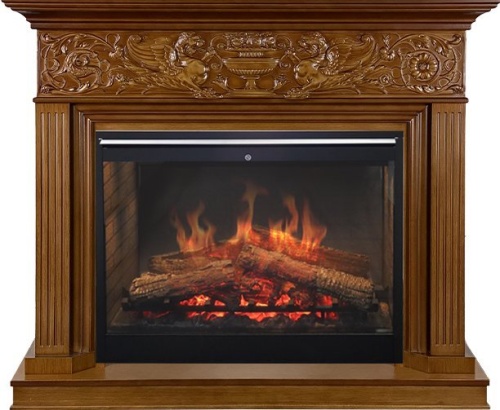 Каминокомплект Palace - Орех с очагом Symphony 30'' DF3020-INT