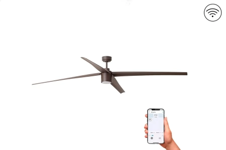 Люстра-вентилятор Faro Attos Led Brown DC Smart 33495WP