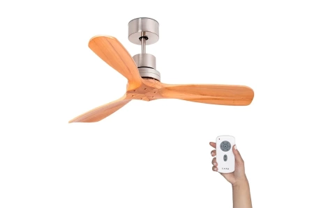 Потолочный вентилятор Faro Mini Lantau Nickel Pine DC 33509DC