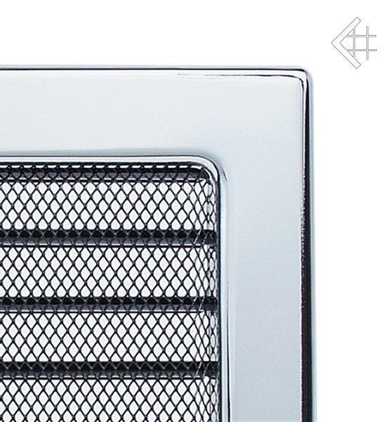 Вентиляционная решетка для камина Kratki 17х17 никелированная с жалюзи 17NX