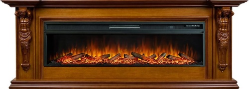 Каминокомплект Sparta 60 - Орех с очагом Vision 60 LOG LED