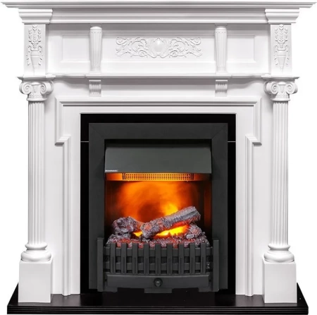 Каминокомплект Oxford - Белый с очагом Danville Black FB2 (Dimplex)