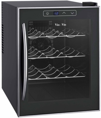 Винный шкаф Climadiff VSV12K (3 пол.-12 бут, система Пельтье, выбор от 14 до 18С)