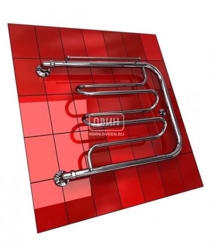 Водяной полотенцесушитель фокстрот Двин Dw с полочкой (1") 60/70