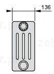 Стальной трубчатый радиатор 4-колончатый Zehnder Charleston 4057/28 №1270 3/4" RAL 9016