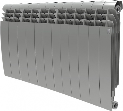 Биметаллический радиатор Royal Thermo BiLiner 500 Silver Satin 12 секц.