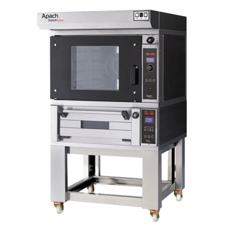 ПЕЧЬ КОНВЕКЦИОННАЯ С ПОДОМ НА ПОДСТАВКЕ БЕЗ НАПРАВЛЯЮЩИХ APACH BAKERY LINE K5TLOWHSE DP+E2218PA