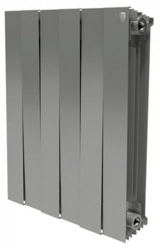 Биметаллический радиатор Royal Thermo Piano Forte 500 Silver Satin 10 секц.