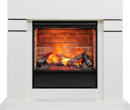 Каминокомплект Lindos - Алебастр с очагом Engine 56-600 BB (Dimplex)