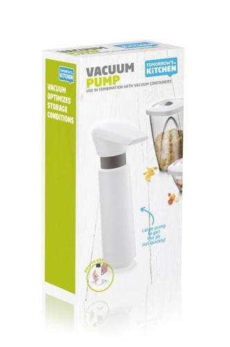 Вакуумный насос TK Vacuum Pump, насос большого объёма (1 насос, без пробок), цвет: белый