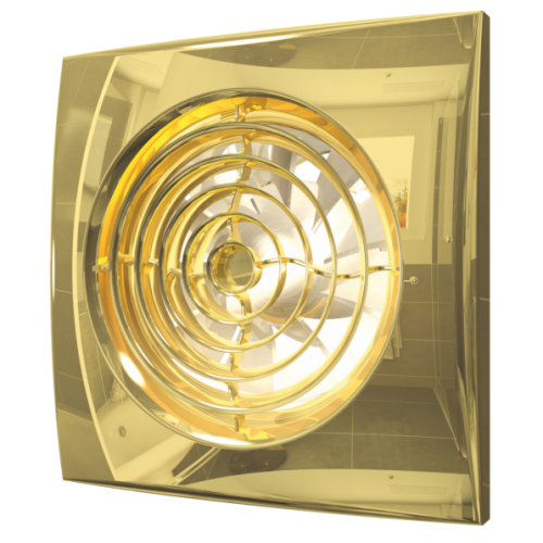 Вытяжка для ванной диаметр 100 мм ERA AURA 4C Gold