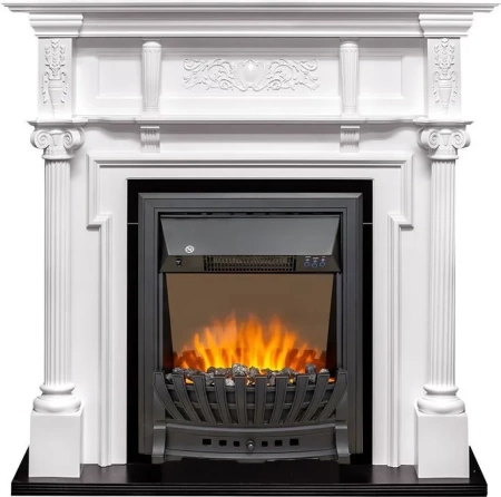 Каминокомплект Oxford - Белый с очагом Aspen Black (Royal Flame)