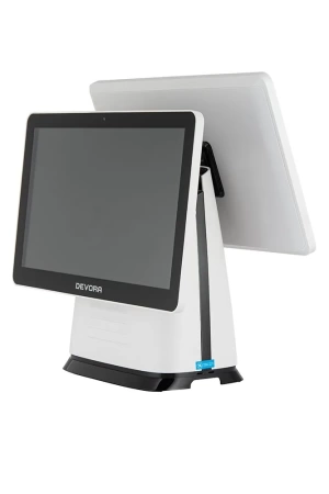 POS-терминал Devora белый с доп. Экраном 15"  4gb ssd MSR, WiFi, Windows 10 LTSB