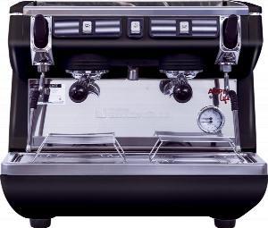 КОФЕМАШИНА РОЖКОВАЯ NUOVA SIMONELLI APPIA LIFE COMPACT 2 GR S 220V ВЫСОКАЯ ГРУППА ПОЛУАВТОМАТ ЧЕРНАЯ