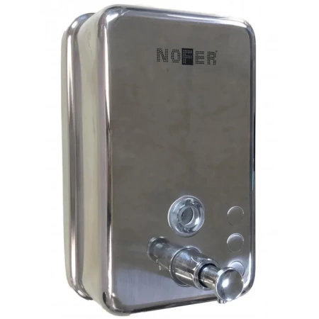Дозатор жидкого мыла Nofer INOX с пластиком внутри 1200 мл глянец