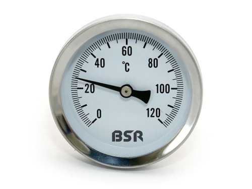 Термометр биметаллический с погружной гильзой BSR 63/50, 120°C