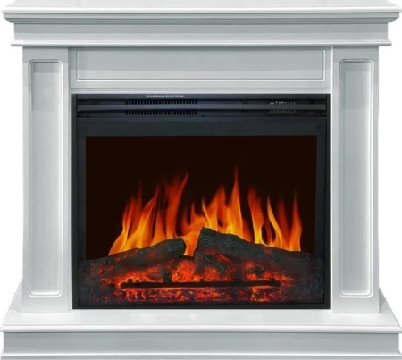 Каминокомплект Geneva - Белый с очагом Jupiter FX New (Royal Flame)