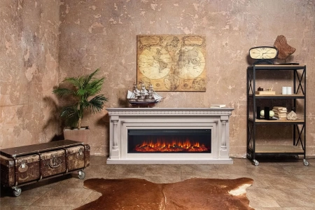 Портал Royal Flame Dallas 60 - Слоновая кость с патиной
