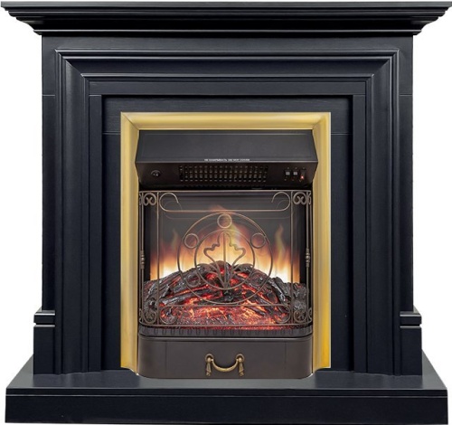 Каминокомплект Bradford - Серый графит с очагом Majestic FX M Brass