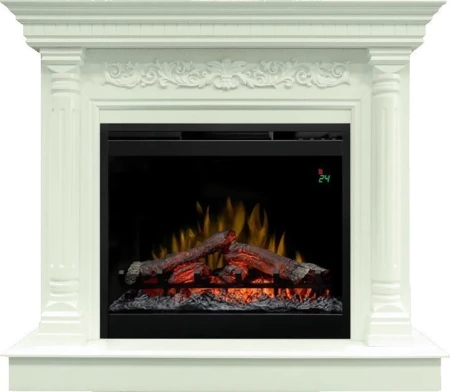 Каминокомплект Sicilia - Белый дуб с очагом Symphony 26'' DF2624L-INT (Dimplex)