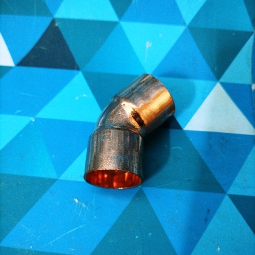Угол медный 45гр. 1"      (25мм.) пайка