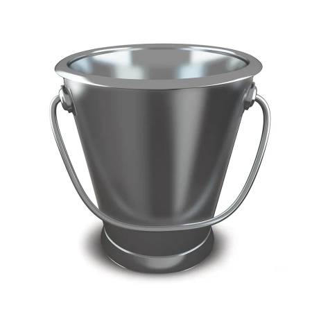 Ведро для подачи с ручкой 72 мм Luxstahl [80800-T mirror polish]