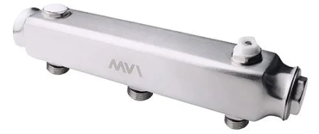 Коллектор из нержавеющей стали MVI, м\ц 100мм, 1"x1/2", 7 выходов