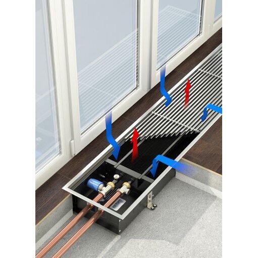 Внутрипольный конвектор длиной 30 см - 1 м Varmann Ntherm 230x200x1000