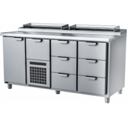 Стол холодильный саладетта HappyChef TC GS 1-CBR-3-3