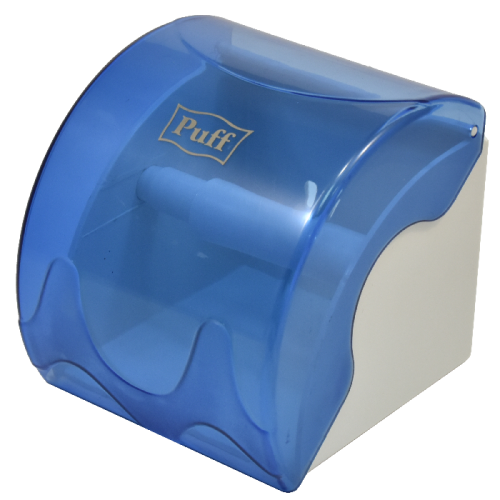 Диспенсер для туалетной бумаги Puff 7105 синий пластиковый