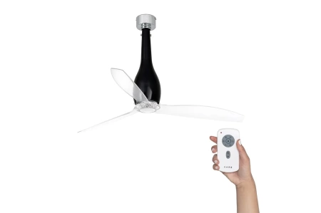 Потолочный вентилятор Faro Eterfan Black Shiny Transparent DC 32002