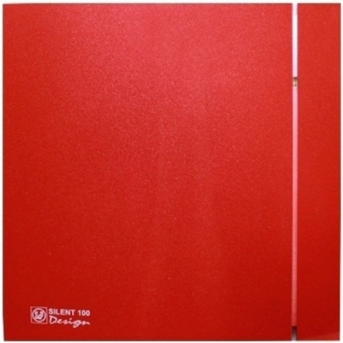 Вытяжка для ванной диаметр 100 мм Soler & Palau SILENT-100 CRZ RED DESIGN-4C (230V 50)