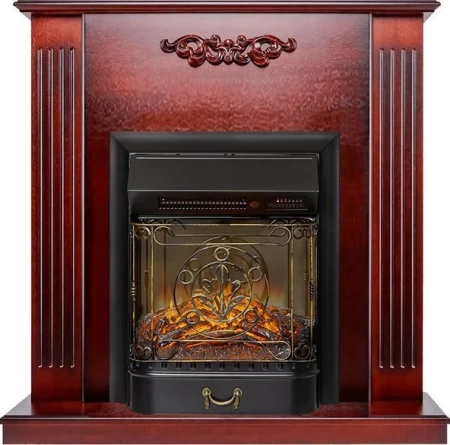 Каминокомплект Lumsden - Махагон коричневый антик с очагом Majestic FX M Black RC (Royal Flame)