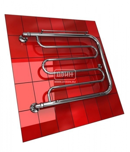 Водяной полотенцесушитель фокстрот Двин D с полочкой (1") 60/70