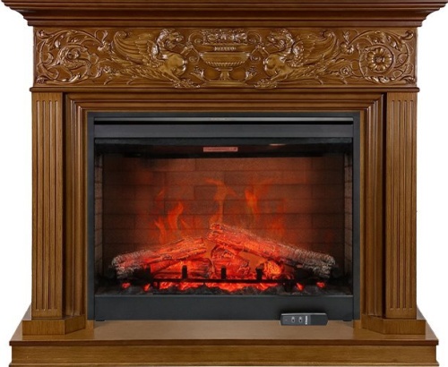 Каминокомплект Palace - Орех с очагом Symphony 30'' DF3020-EU