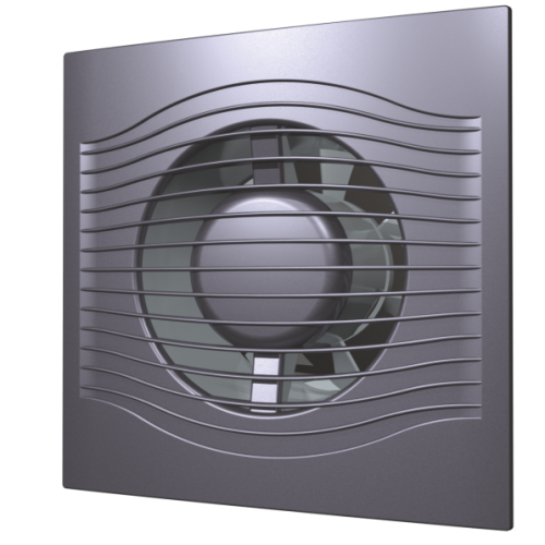 Вытяжка для ванной диаметр 125 мм ERA SLIM 5C dark gray metal